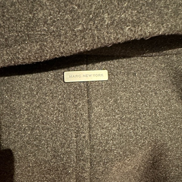 Andrew Marc mens Burnett Melton Wool Pea Coat - Picture 7 of 10